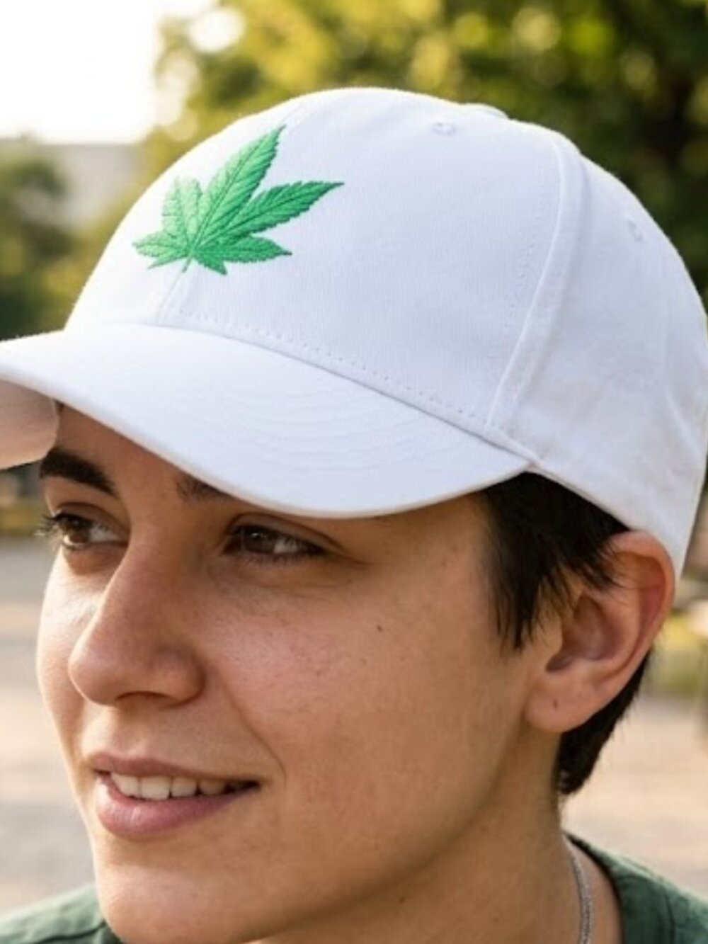 The Chronic Bud Hat Marijuana Leaf Pot Blunt 420 Weed Snapback White Baseball Ca